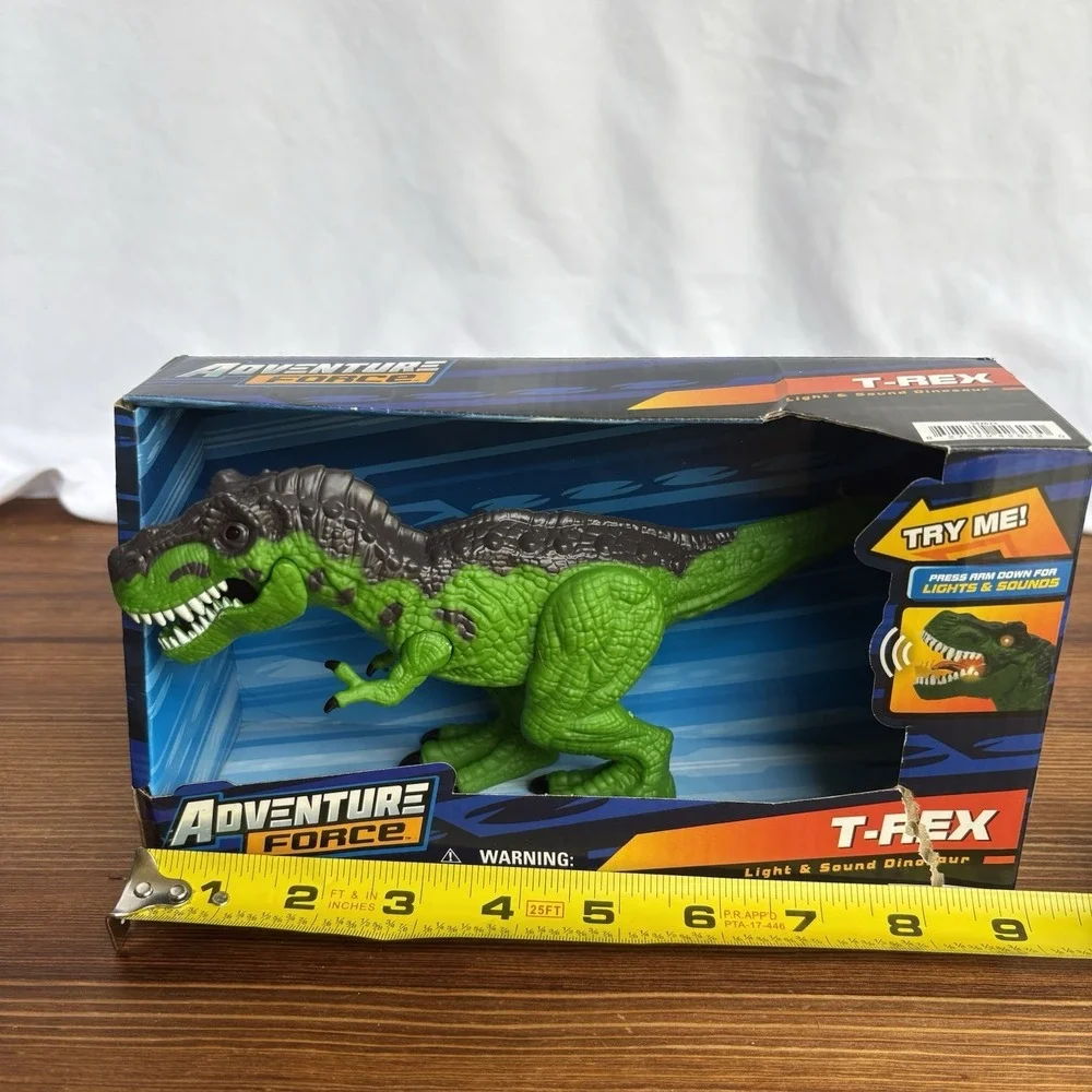Adventure Force T-Rex Light & Sound Dinosaur Toy Figure New in Box‎ Green